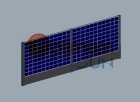 Vertical solar bracket